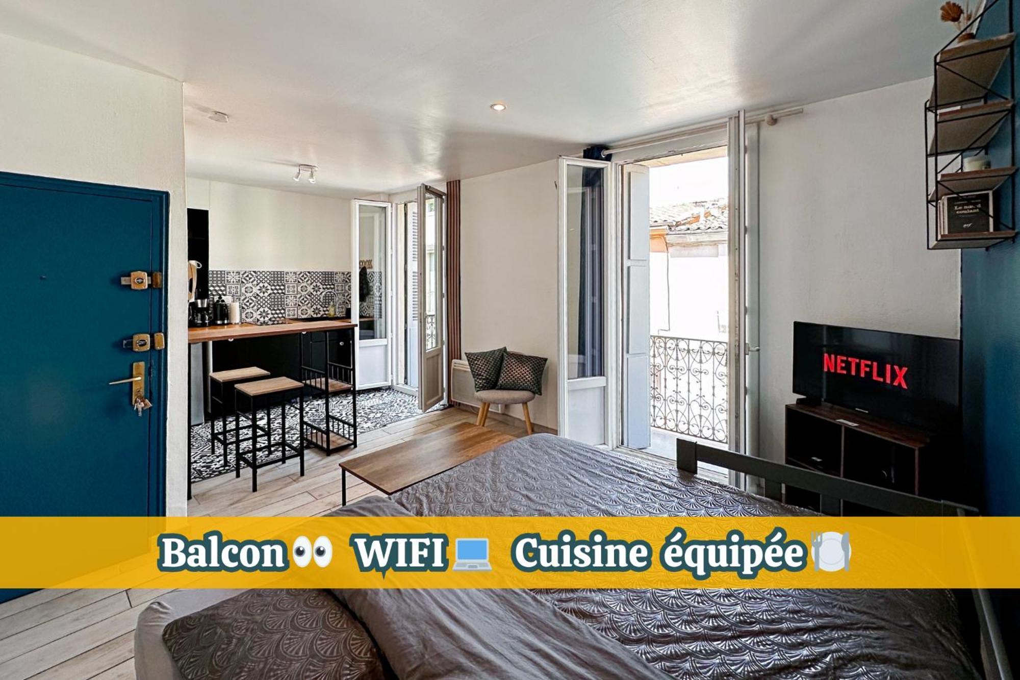 Appartement Entier Cosy Avec Balcon - Centre Монпелье Экстерьер фото